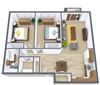 Parkside Apartments | Two Bedroom | Plan 21A Parkside Apartments | Two Bedroom | Plan 21A